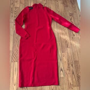 INC International Concepts Red petite M Long Sleeve sexy body con New Year’s Eve